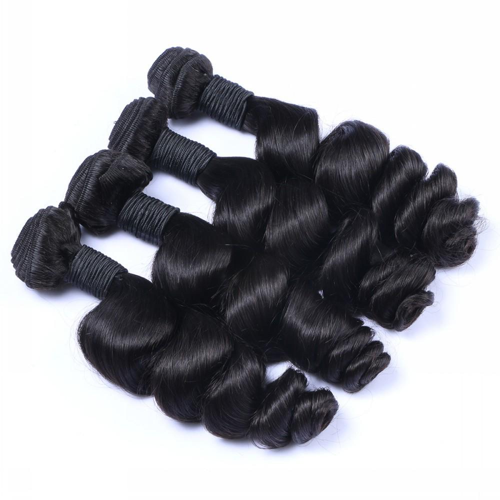 4 Mink Loosewave Bundles + Frontal