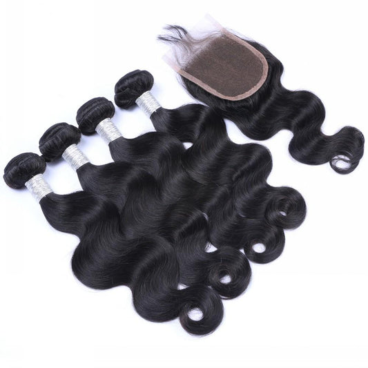 4 Mink Bodywave Bundles + Closure